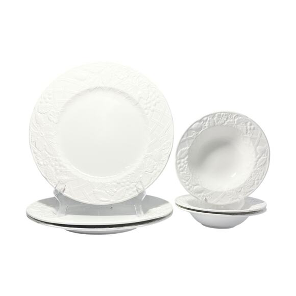 Mikasa “English Countryside” 6-Piece Ceramic Dinnerware Set - Picture 1 of 9